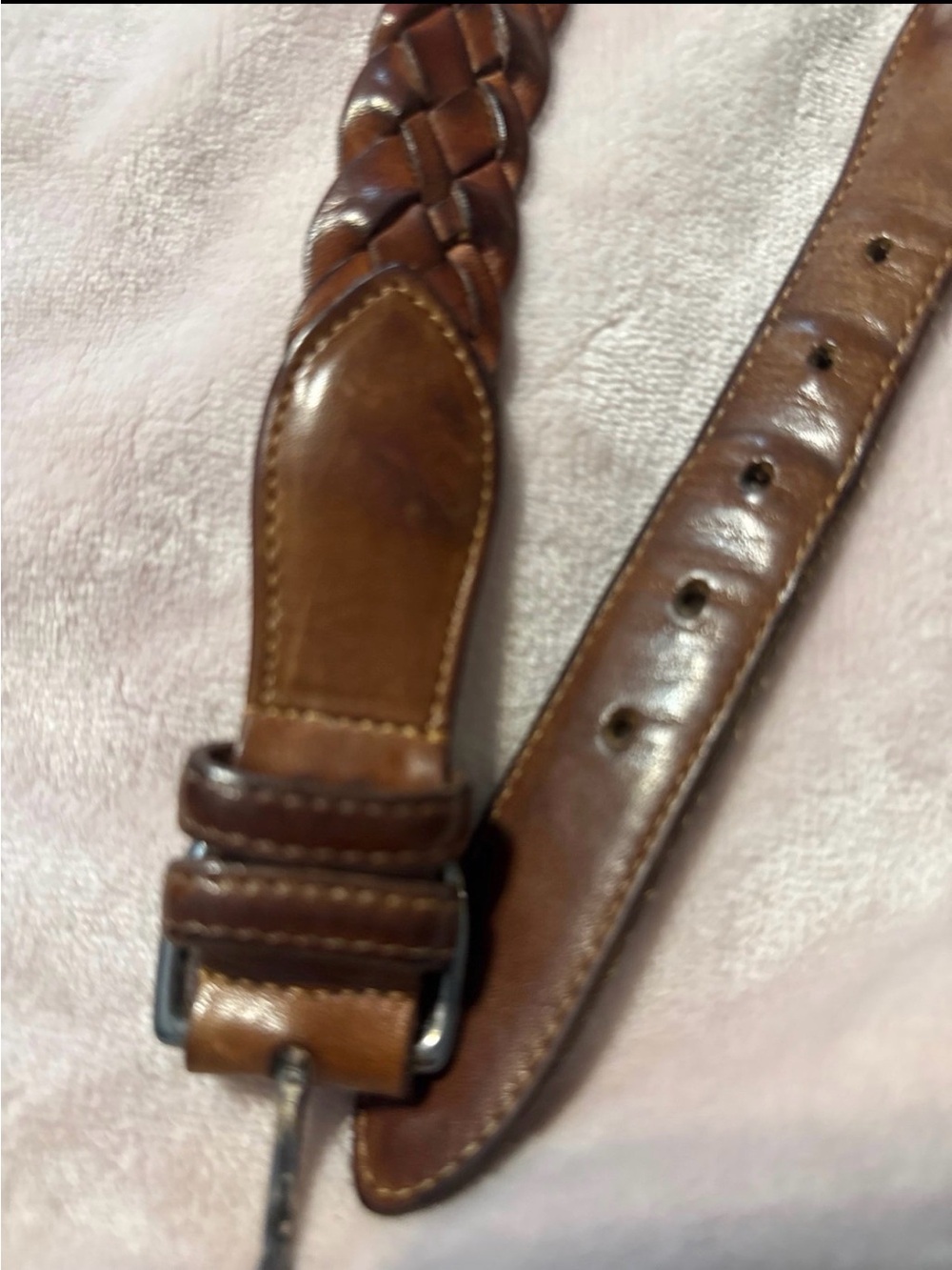 Coach Braided Leather Men’s Strap in Brown
